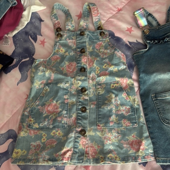 Set of Three Denim and Corduroy Overalls - Picture 2 of 13